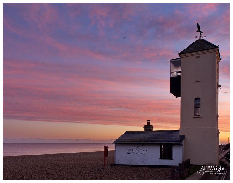 Lookout Post at Sunset