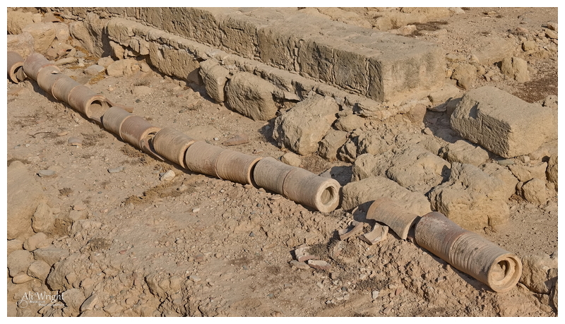 Roman Pipework at the Nea Paphos Archaeological Site