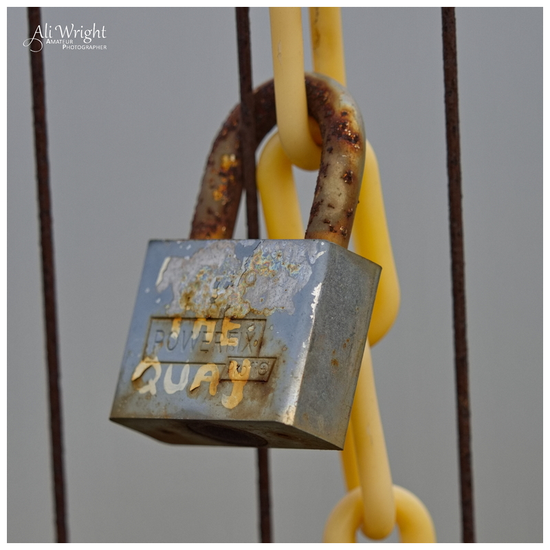 Protest Padlock at Mistley Quay
