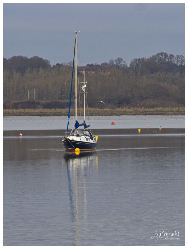 Sailboat on the River Stour