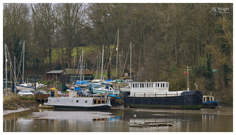 Ramshackle Boatyard in Winter