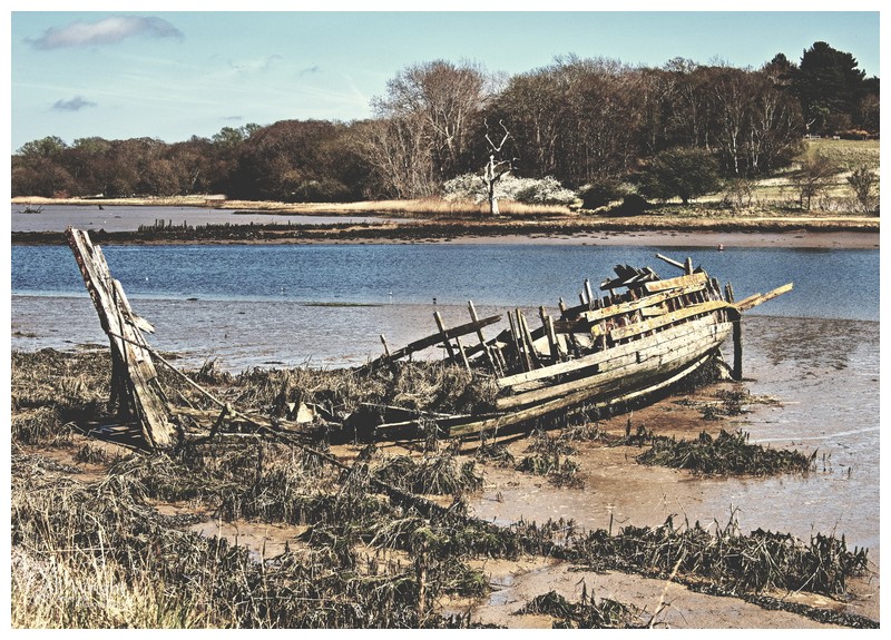 Wreck with Colourised Photo Effect