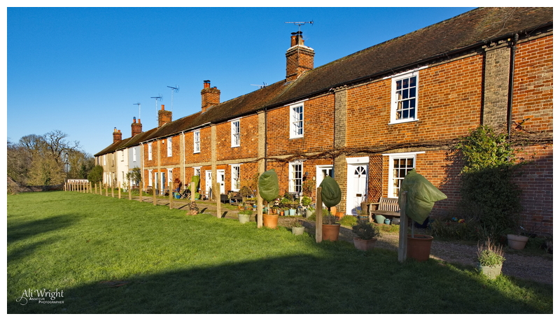 Mistley Cottages in Winter Light